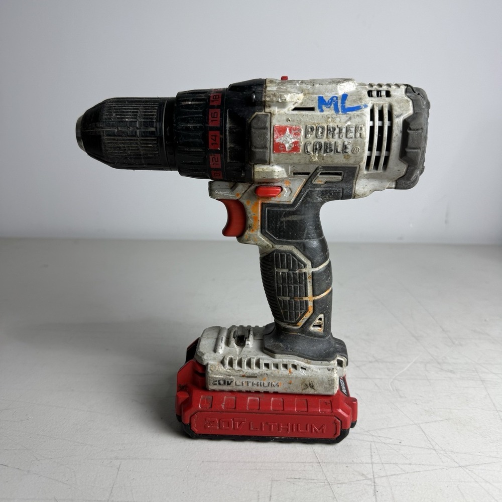 Porter Cable PCC601 20V Max 1/2" Lithium-Ion Drill Driver Tool w/battery